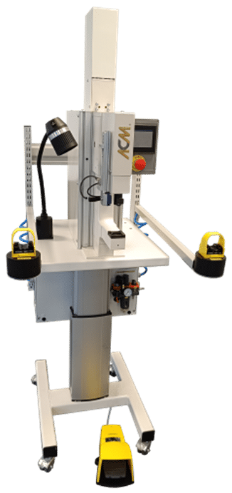 RIVETEUSE PROGRAMMABLE MAINTIEN MANUEL AVEC RECONNAISSANCE DES OUTILS